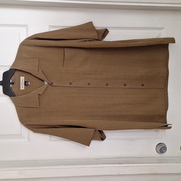 Tommy Bahama Mens Embroidered Silk Shirt Sz L - Picture 1 of 4